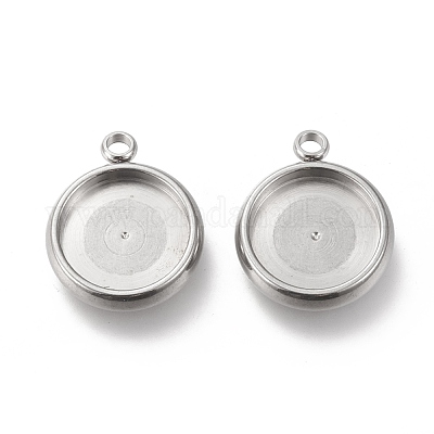 Подвеска-кабошон из не тускнеющей нержавеющей стали 304 STAS-I162-01D-P-1