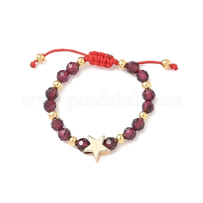 Кольца с натуральным гранатом RJEW-JR00897-01-1