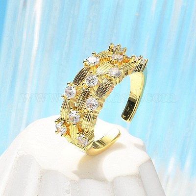 Кольца крест-накрест из нержавеющей стали 304 RJEW-B109-08G-01-1