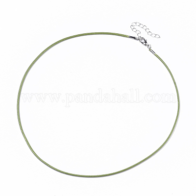 Воском хлопка ожерелье шнура материалы MAK-S032-1.5mm-B04-1