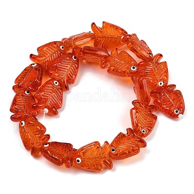 Прозрачные стеклянные эмалевые бусины LAMP-U004-06Q-1