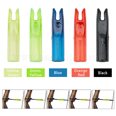 thumbnail image 2 of 50pcs Arrow Nocks Insert Tails Insert ID 4.2/6.2mm Pin DIY Plastic Hunting For A 2 of 14