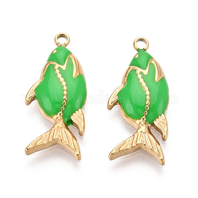 Подвески из нержавеющей стали 304 с эмалью STAS-T068-08C-1