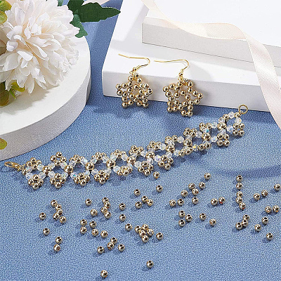 Spacer бисер латунные&nbsp;KK-PH0034-85-WH-1