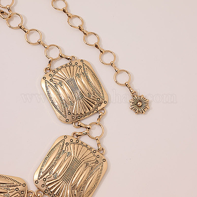 Цепи на талию из сплава с квадратными звеньями в богемном стиле для женщин FS-WGC3B23-01-1