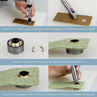200 шт. 2-цветная железная фурнитура для люверсов&nbsp;IFIN-GF0001-59A-1