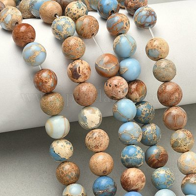 Натуральные имперские нитки из яшмы&nbsp;LS-G-I122-8mm-13-1