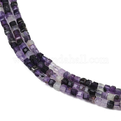 Природного флюорита бисер нитей G-RM2025-C42-B-1