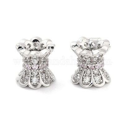 Латунные микропаве из прозрачного кубического циркония KK-P271-39B-03-1