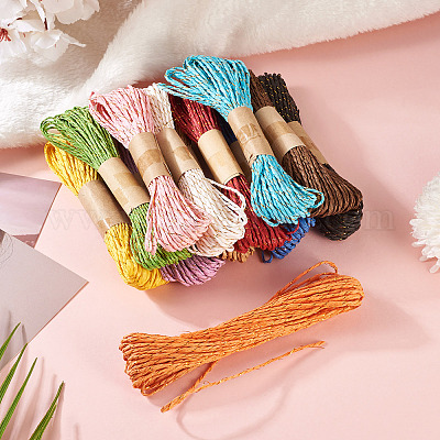 12 рулон 12-х цветных скрученных соломенных бумажных шнуров OCOR-TA0002-96-1