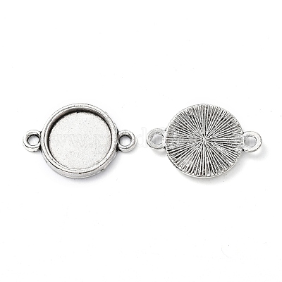 Сеттинги разъем сплава кабошон тибетском стиле X-TIBE-M022-10AS-1