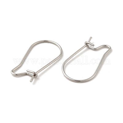 Stainless Steel Latch Back Earring Wires- 20pcs