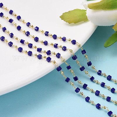 Wholesale 3.28 Feet Handmade Glass Beaded Chains 