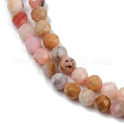 Нити бусин из натурального перуанского розового опала G-D304-02-4mm-1