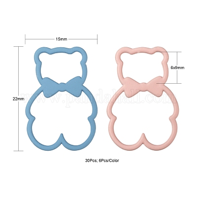 30 шт. 5 цвета окрашенные распылением подвески из сплава FIND-LS0001-54-1