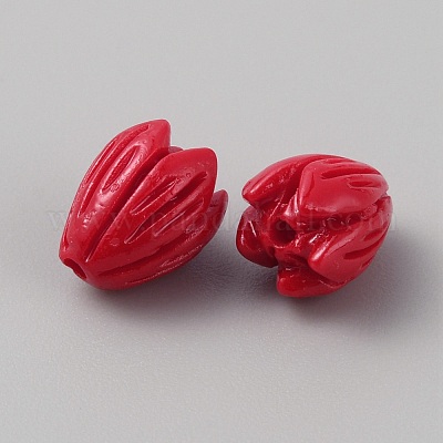 Непрозрачные бусины из цветочной розы из смолы RESI-TAC0022-01B-1