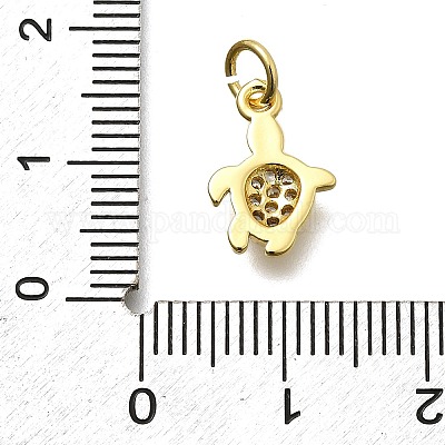 Латунные микро проложить кубического циркония подвески KK-Z093-15G-1