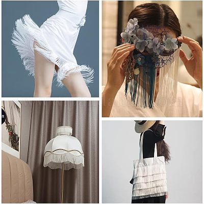 Бахрома из полиэстера с кисточкой&nbsp;FIND-WH0043-60C-1