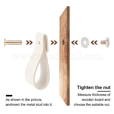 Ручка шкафа из искусственной кожи DIY-WH0258-80B-1