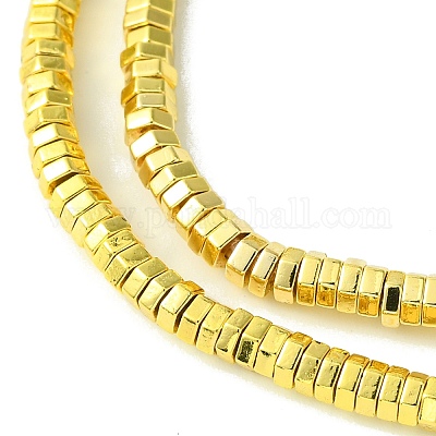 Гальванические нити из синтетических немагнитных гематитовых бусин G-I360-S01-01-1