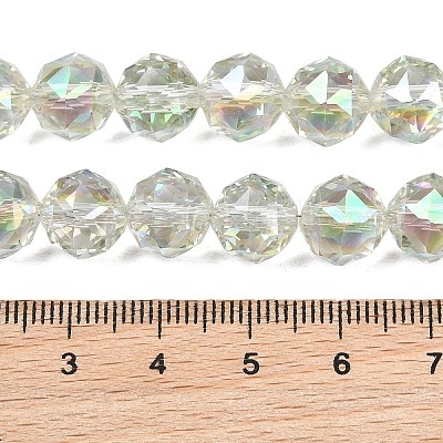Transparent galvanisieren Glasperlen Stränge&nbsp;EGLA-N002-34C-B04-1
