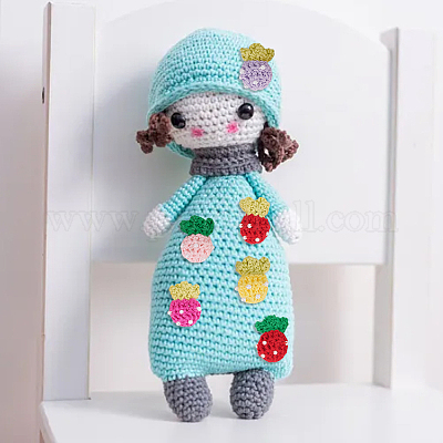 12 шт. 6 цвета шерстяные аксессуары для ручного вязания крючком DIY-DR0001-09-1