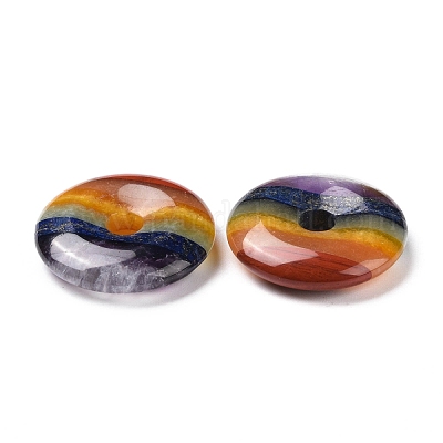 Подвески чакры из натуральных смешанных камней G-G973-13-1