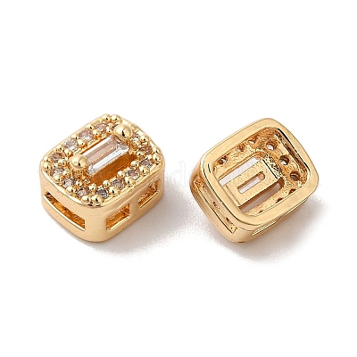 Латунные микропаве из прозрачного кубического циркония KK-G503-22G-1