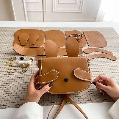DIY PUレザー ウサギ クロスボディ レディース バッグ 作り方 セット