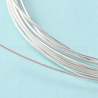 Half Hard 925 Sterling Silver Wire, Round, Silver, (18 Gauge)1mm