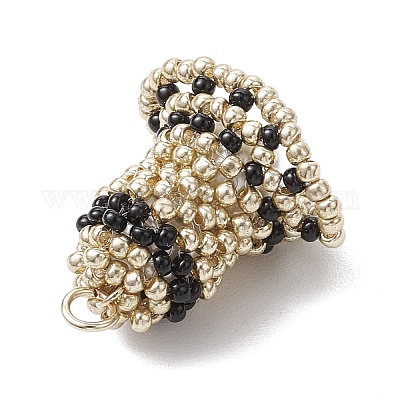 Круглые стеклянные бусины подвески в виде колокольчика мира PALLOY-MZ00733-1