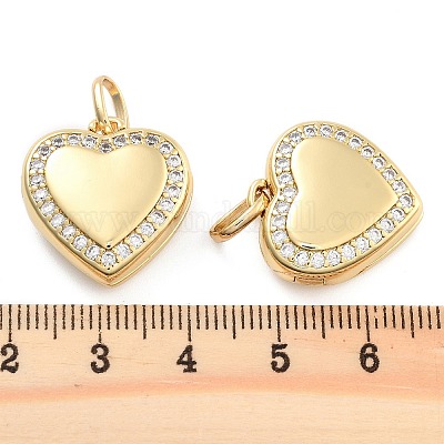 Подвески из латуни с прозрачным фианитом KK-U009-11D-G-1