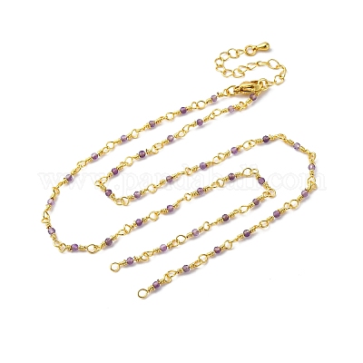 Цепи латуни ожерелье материалы KK-K337-13G-11-1