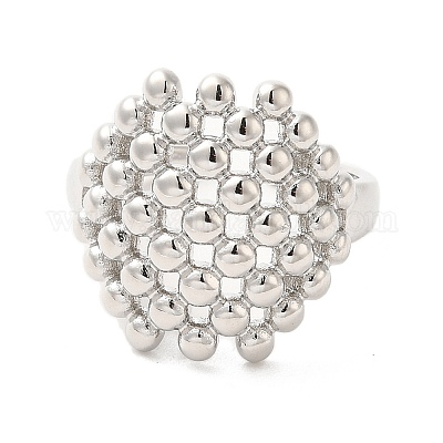 Латунные открытые кольца манжеты RJEW-P098-15P-1