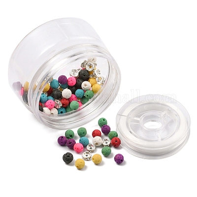 Набор для изготовления браслета из драгоценных камней с эфирным маслом своими руками DIY-YW0005-96-1