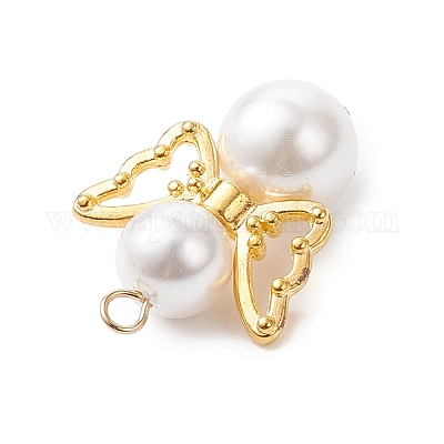 Подвески из круглого белого жемчуга PALLOY-JF04379-01-1