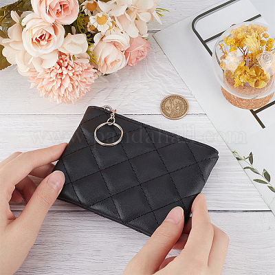 Сумки из искусственной кожи с ромбическим узором на молнии ABAG-WH0040-12B-09-1