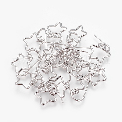 Латунные болтающиеся серьги EJEW-F194-02P-NF-1