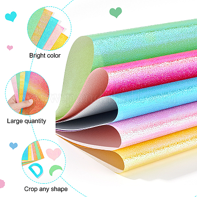 Wholesale BENECREAT 40 Sheets 5 Colors Textured Cardstock A4 Shiny Glitter  Craft Papers Sparkling Origami Paper for Scrapbooking Paper Cutting 