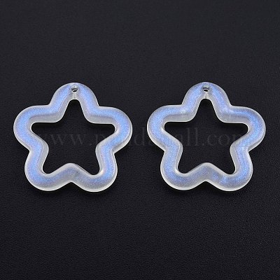 Прозрачные светящиеся акриловые подвески TACR-T007-12E-1