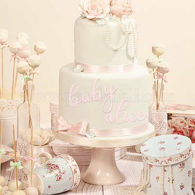 Акриловые торты с зеркальным эффектом AJEW-WH0038-84B-1