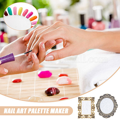 4шт 2 стиля 2 цвета смоляная имитация ракушки цветовая палитра&nbsp;DIY-NB0013-56-1