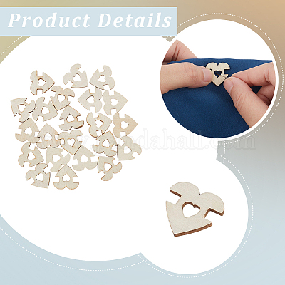 1 набор деревянных пуговиц с 1 отверстиями BUTT-CY0001-16A-1