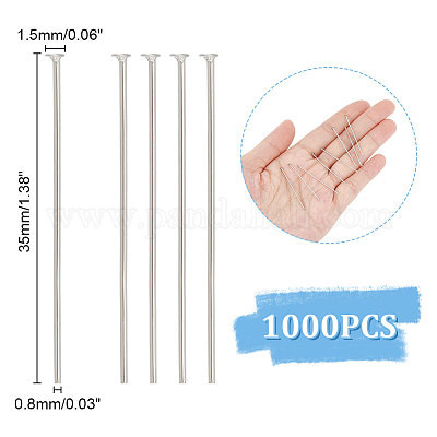 1000 шт. штифты с плоской головкой из нержавеющей стали 304 STAS-UN0049-24-1