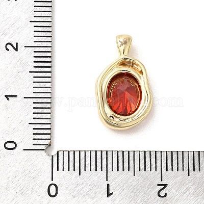 Золотые латунные микро проложить кубического циркония подвески KK-U031-02G-02-1