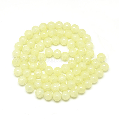 Выпечки нарисованные потрескивание стеклянные бусины пряди X-DGLA-Q023-8mm-YS3-1