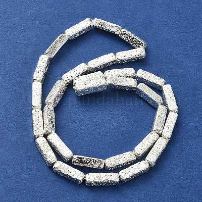 Гальванические бусины из натуральной лавы G-I360-K03-04-1