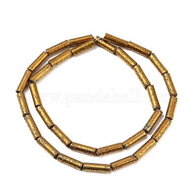 Гальванические бусины из натуральной лавы G-K388-03B-01-1