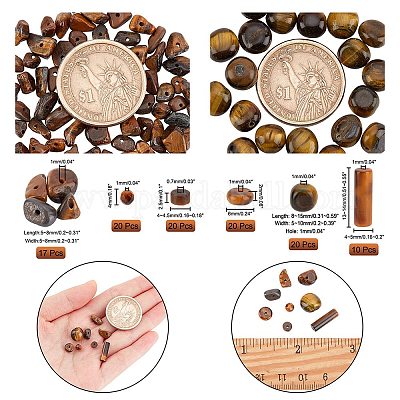 Природных тигровый глаз бисером&nbsp;G-AR0004-33-1