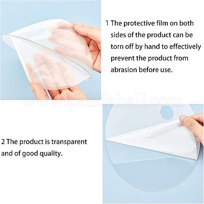 Прозрачная акриловая палитра AJEW-BK0001-004-1